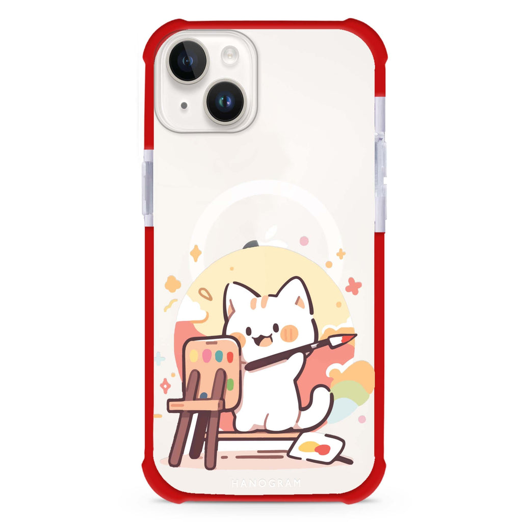 Feline Masterwork iPhone 15 Plus MagSafe Compatible Ultra Shockproof Case