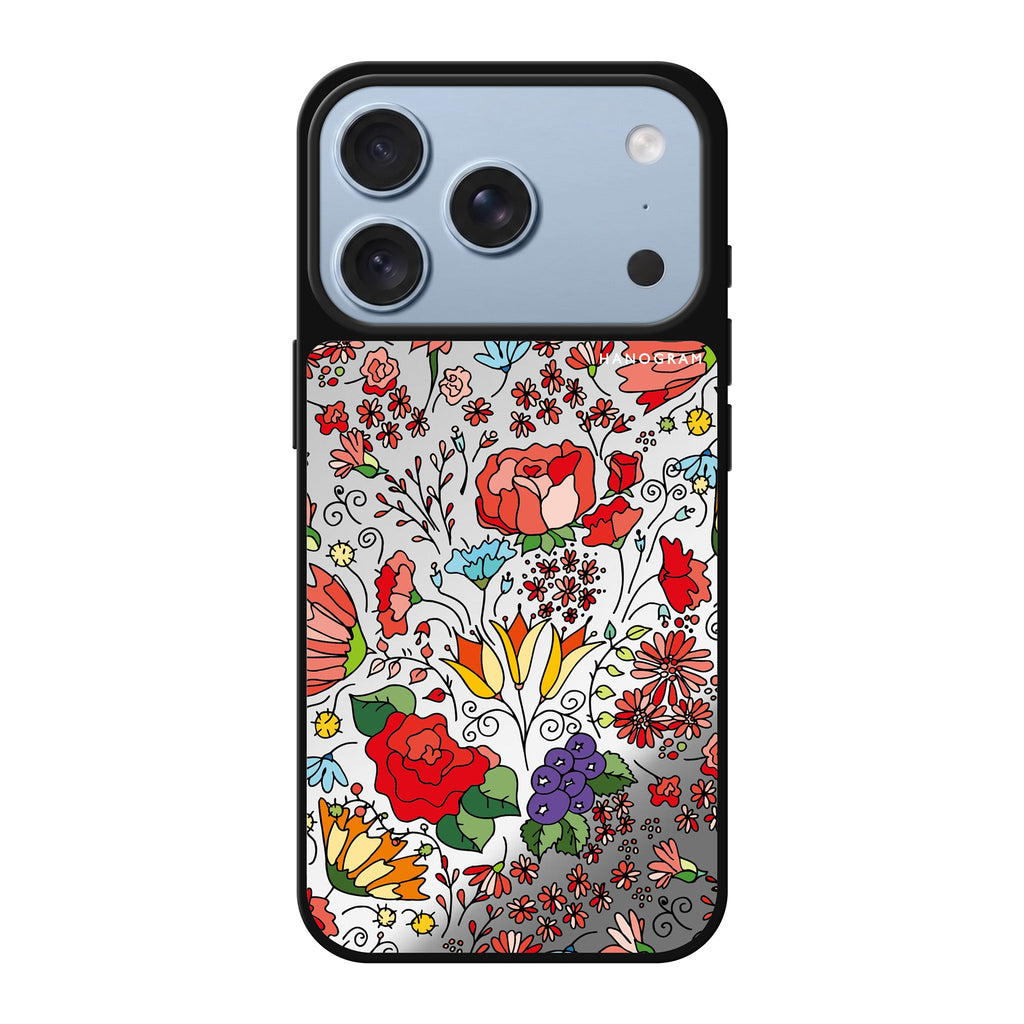 Petal Poetry flower floral iPhone 18 Pro Max mirror case