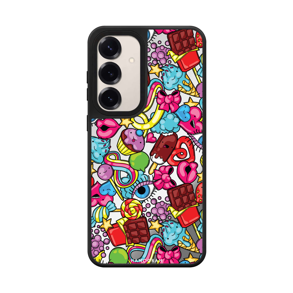 Doodle Delights Samsung Galaxy mirror case front view