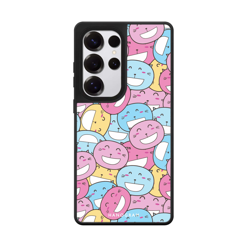 Furry Features Samsung Galaxy S25 S24 S23 Ultra mirror case, front view