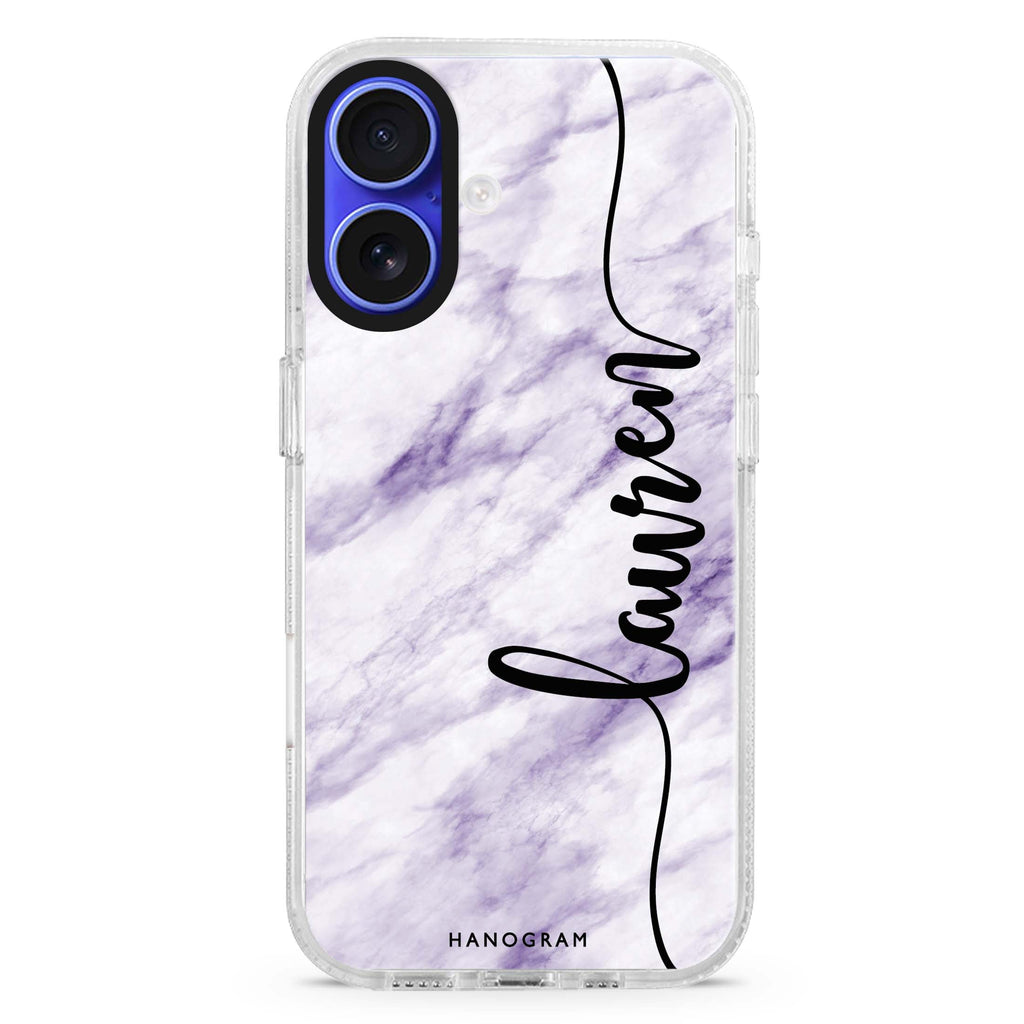 Marble Edition IV MagSafe Compatible iPhone 16 Ultra Clear Case - Personalized and Stylish Protection