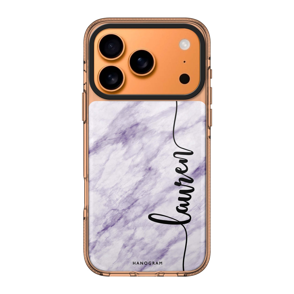 Marble Edition IV personalized name marble iPhone 17 Pro Max ultra clear case