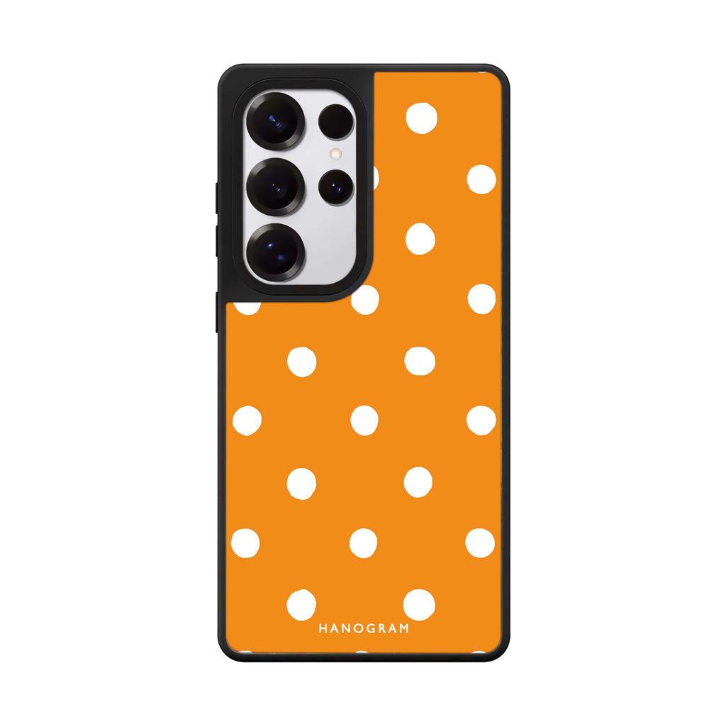 Orange Dots Mirror Case