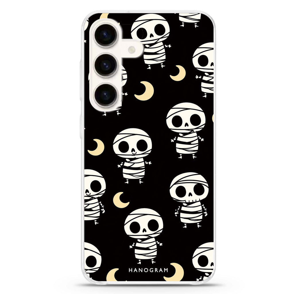 Mummy Moonwalk Noir Samsung Galaxy Ultra Clear Case — front view