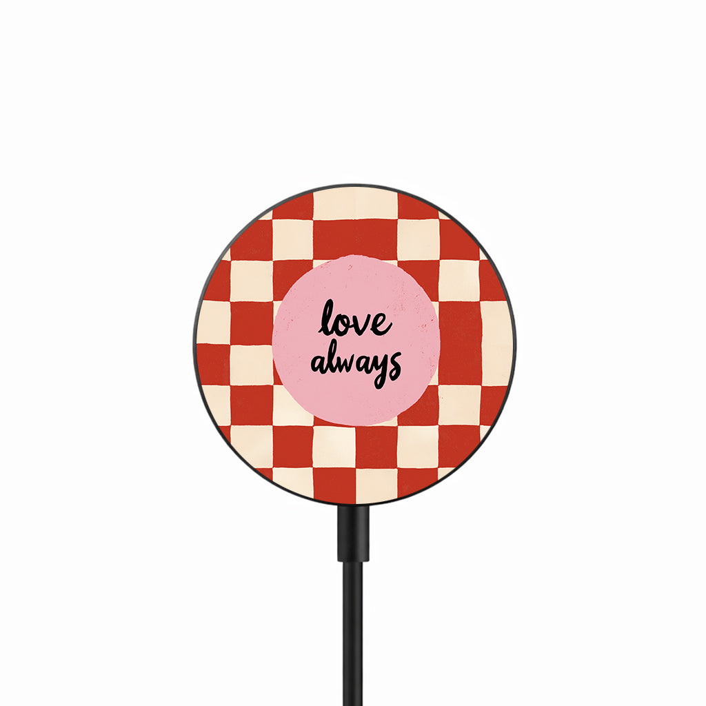 Love Always Check 25W Qi2.2 magnetic wireless charger front view