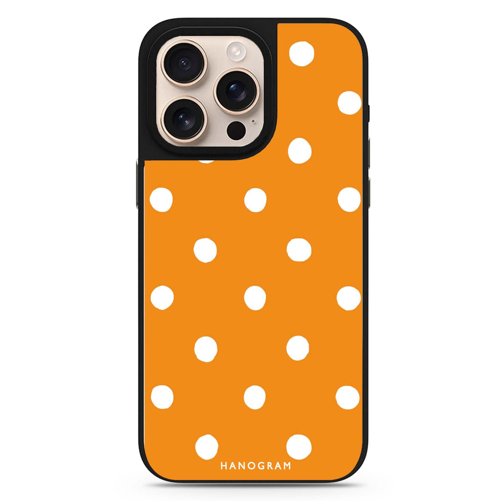 Orange Dots Mirror Case