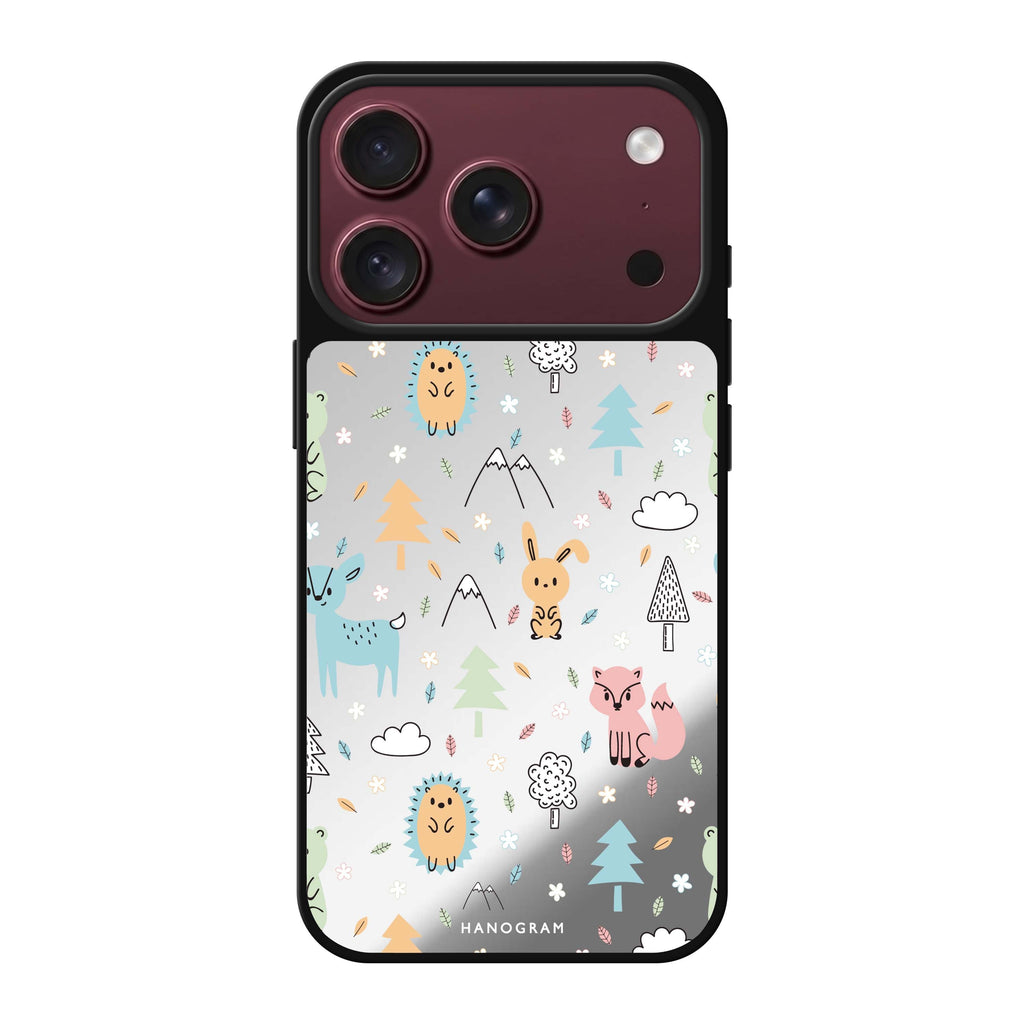 Whimsy Wildlife whimsical iPhone 18 Pro Max mirror case