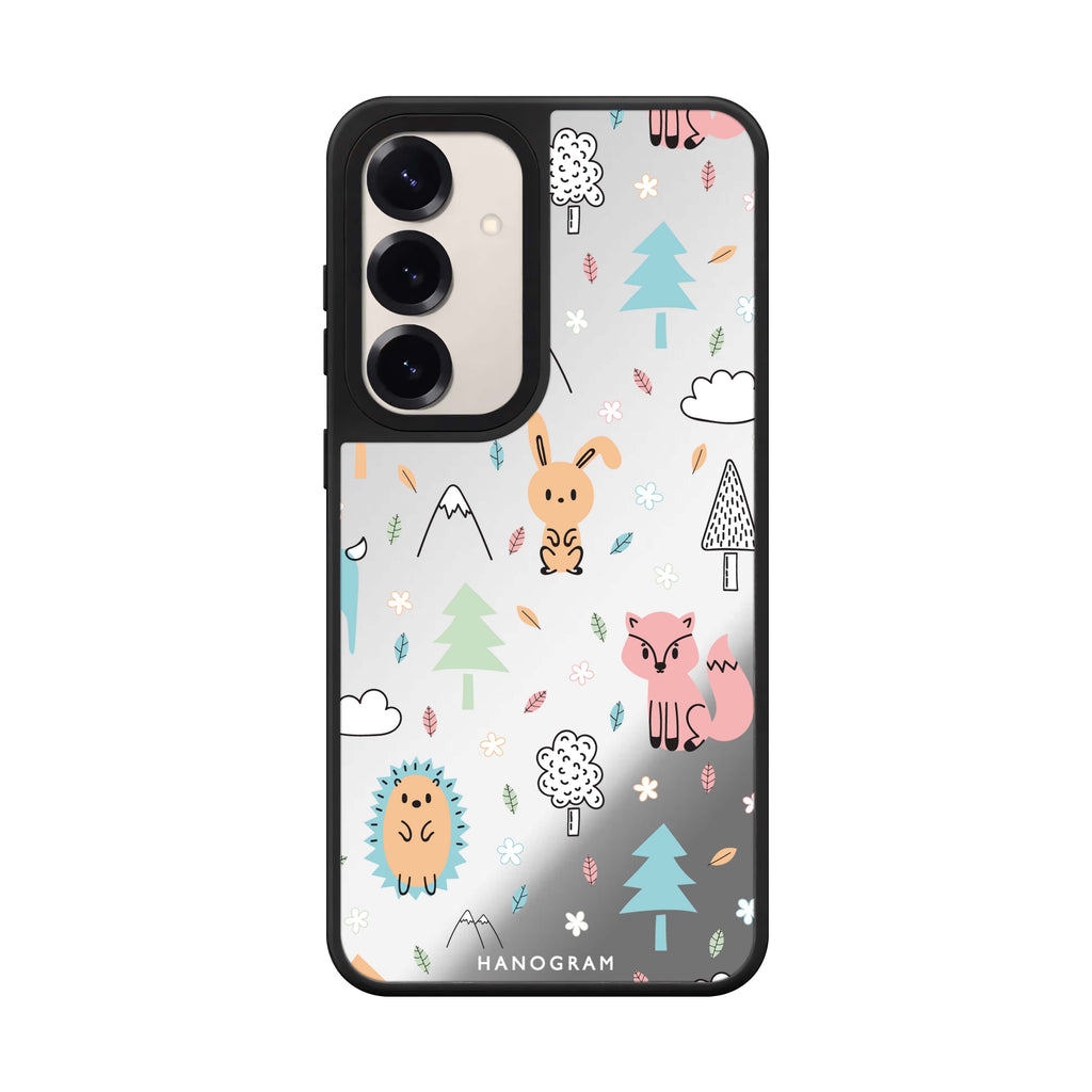 Whimsy Wildlife Samsung Galaxy mirror case front view