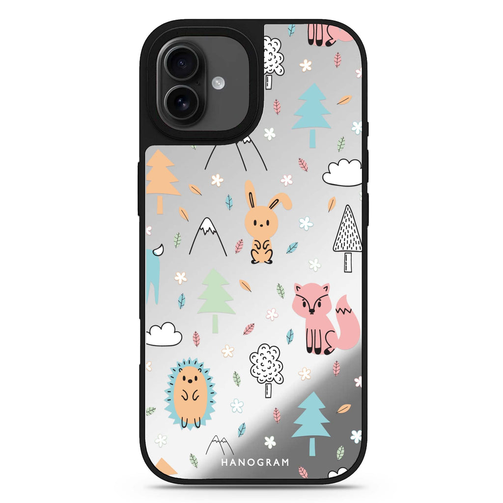 Whimsy Wildlife iPhone 17 mirror case