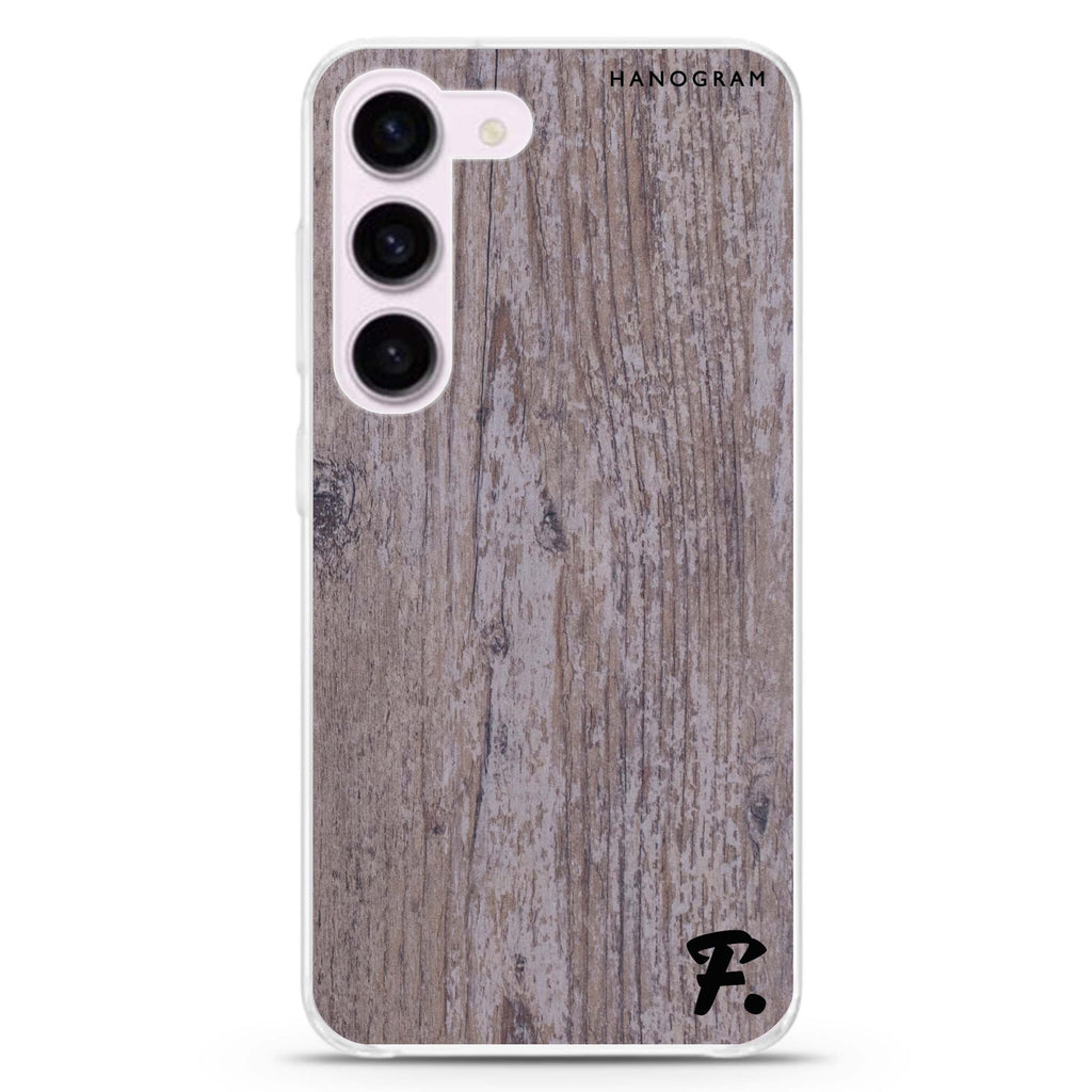 Timber personalized ultra-clear case for Samsung Galaxy S23/S22, front view