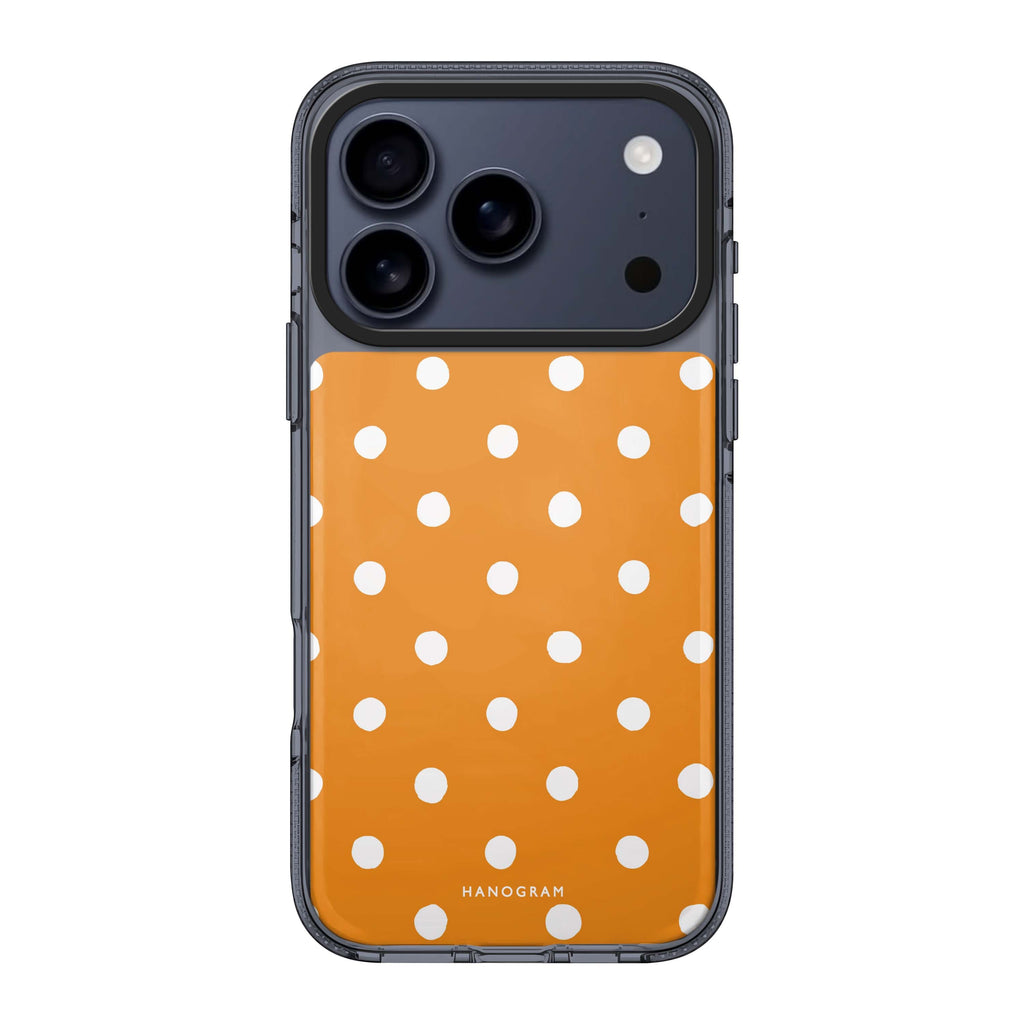 Orange Dots orange fruit pattern iPhone 17 Pro Max ultra clear case
