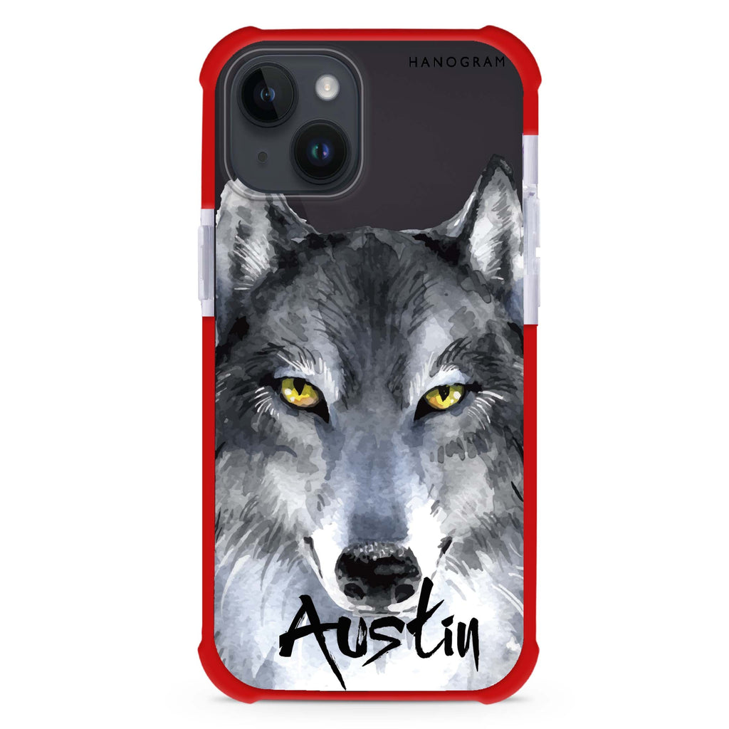 Snow Wolf iPhone 15 Plus Ultra Shockproof Case