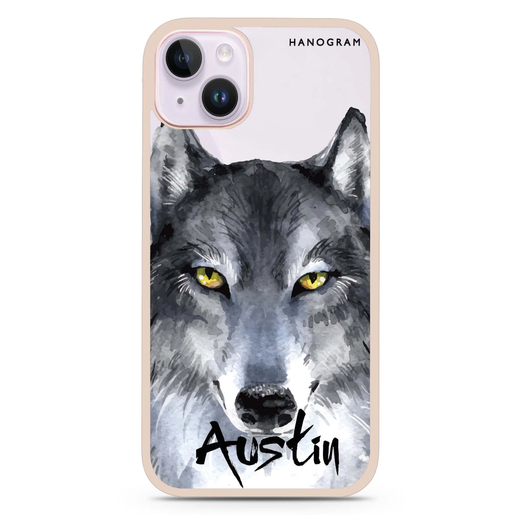 Snow Wolf iPhone 15 Impact Guard Bumper Case