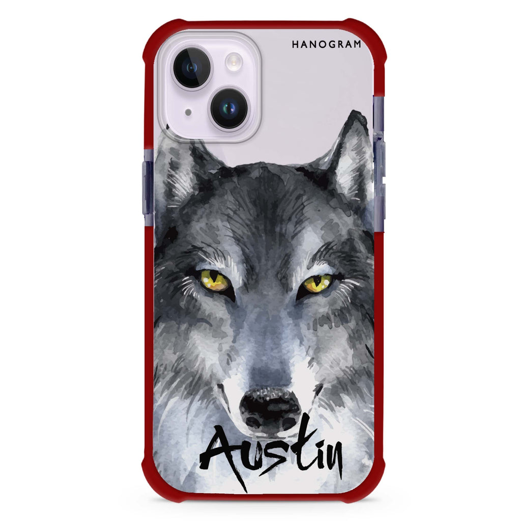 Snow Wolf iPhone 15 Plus MagSafe Compatible Ultra Shockproof Case