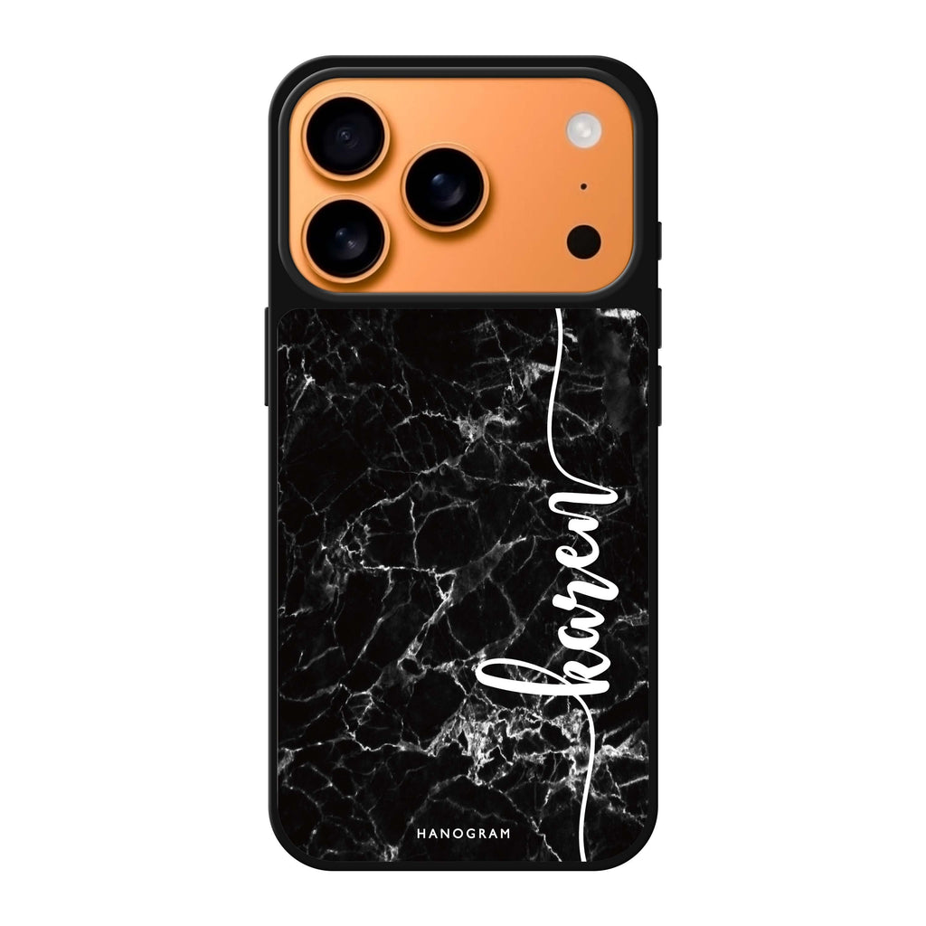 Marble Edition VII personalized name marble iPhone 17 Pro Max mirror case