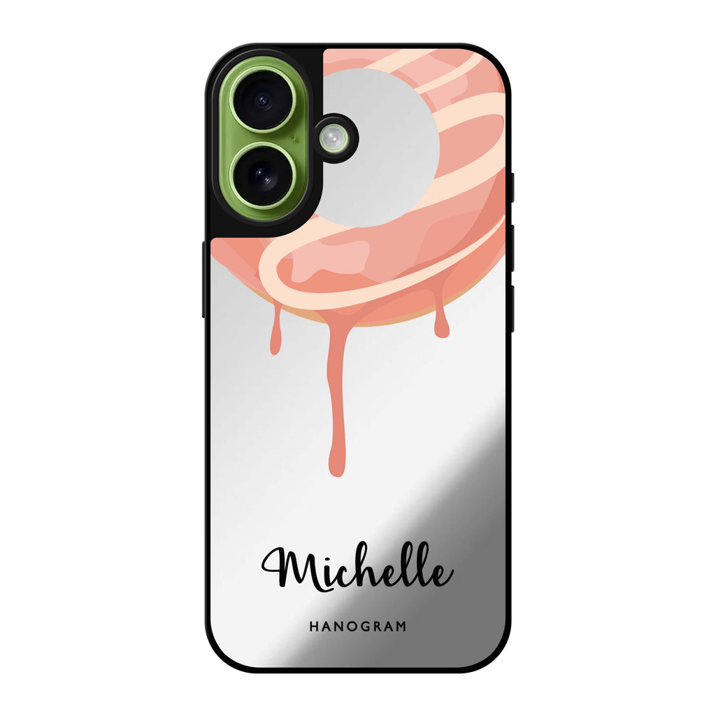 Reflective iPhone 16 Mirror Case –Yummy Donut I Design