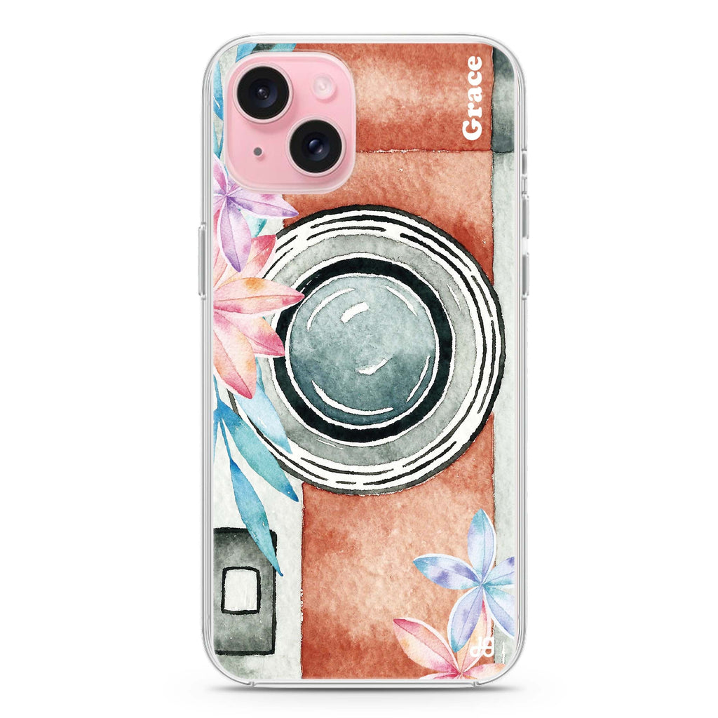 Watercolor Camera iPhone Ultra Clear Case