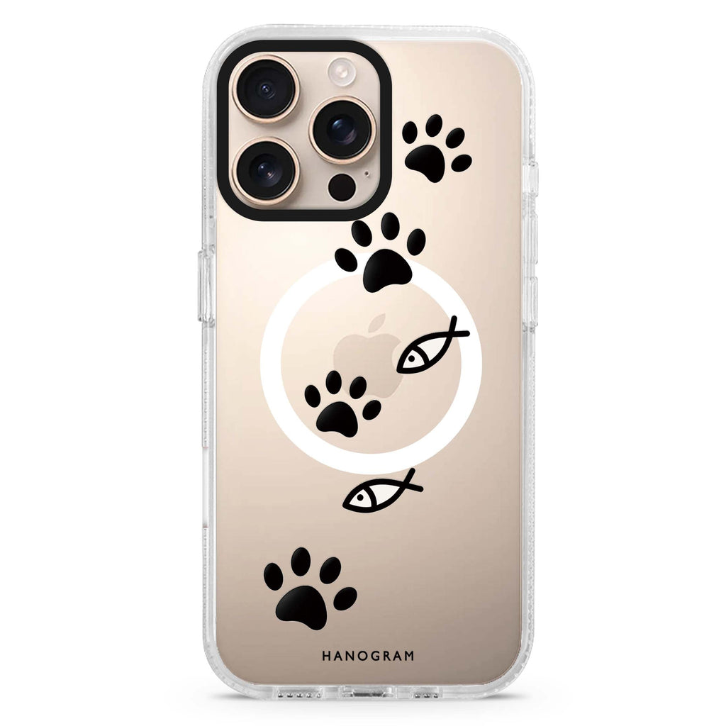 The Fishbone Footpath MagSafe Compatible Ultra Clear Case for iPhone 16 Pro Max - main view