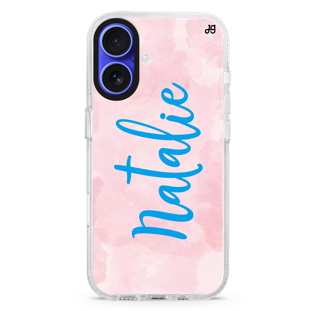 Pink Aqua MagSafe Compatible iPhone 16 Ultra Clear Case - Personalized and Stylish Protection