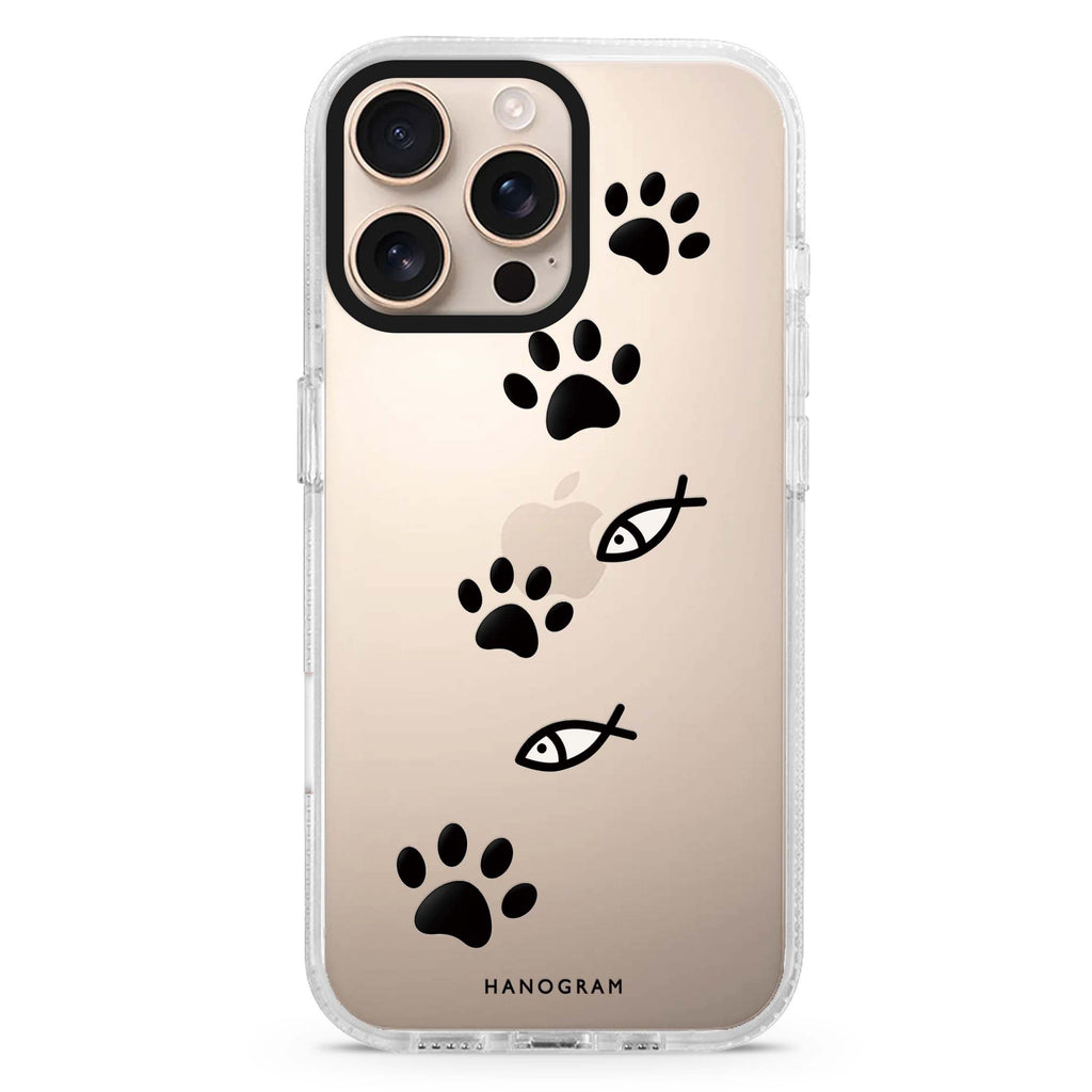 The Fishbone Footpath iPhone 16 Pro Max Ultra Clear Case - front view
