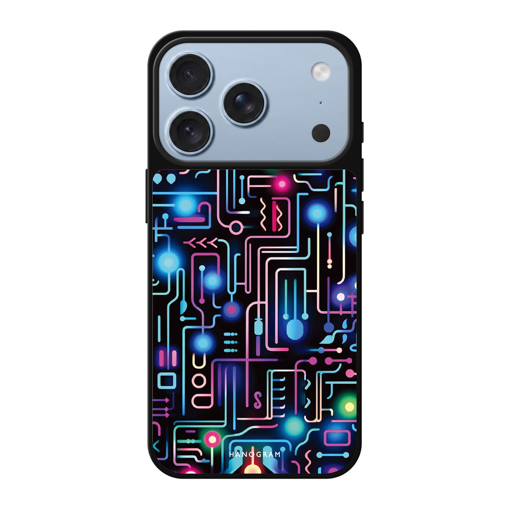 Glow Spectrum multicolor sparkle iPhone 18 Pro Max mirror case