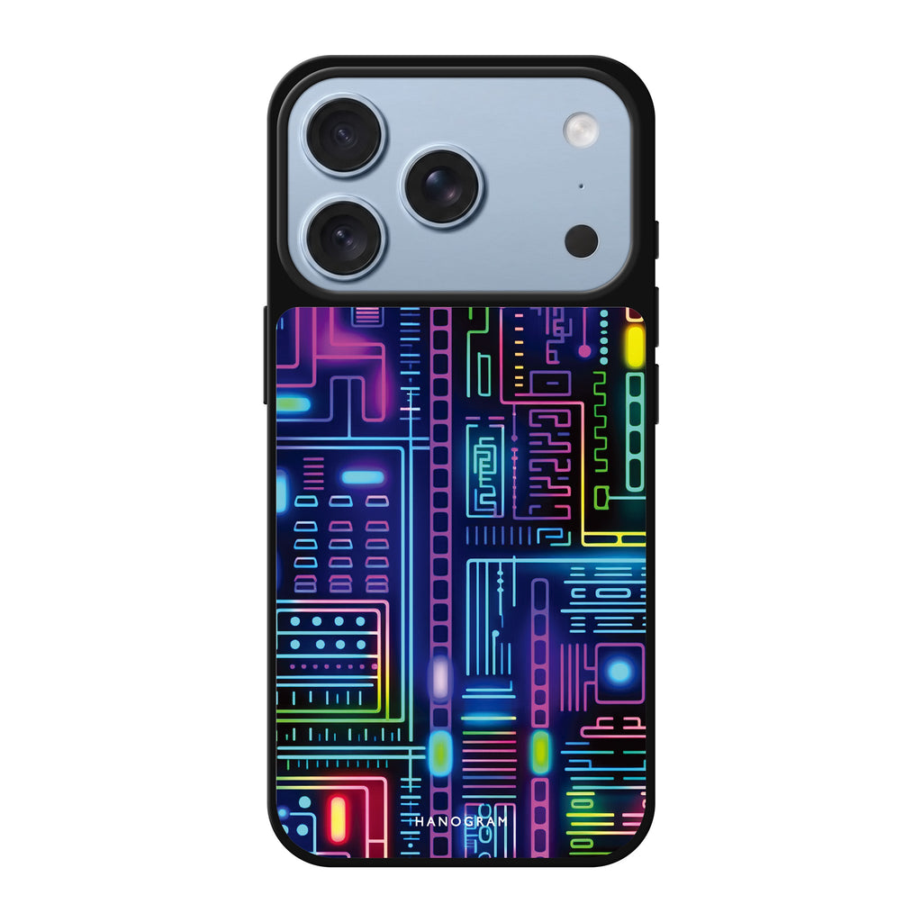 Neon Nova celestial sparkle iPhone 18 Pro Max mirror case