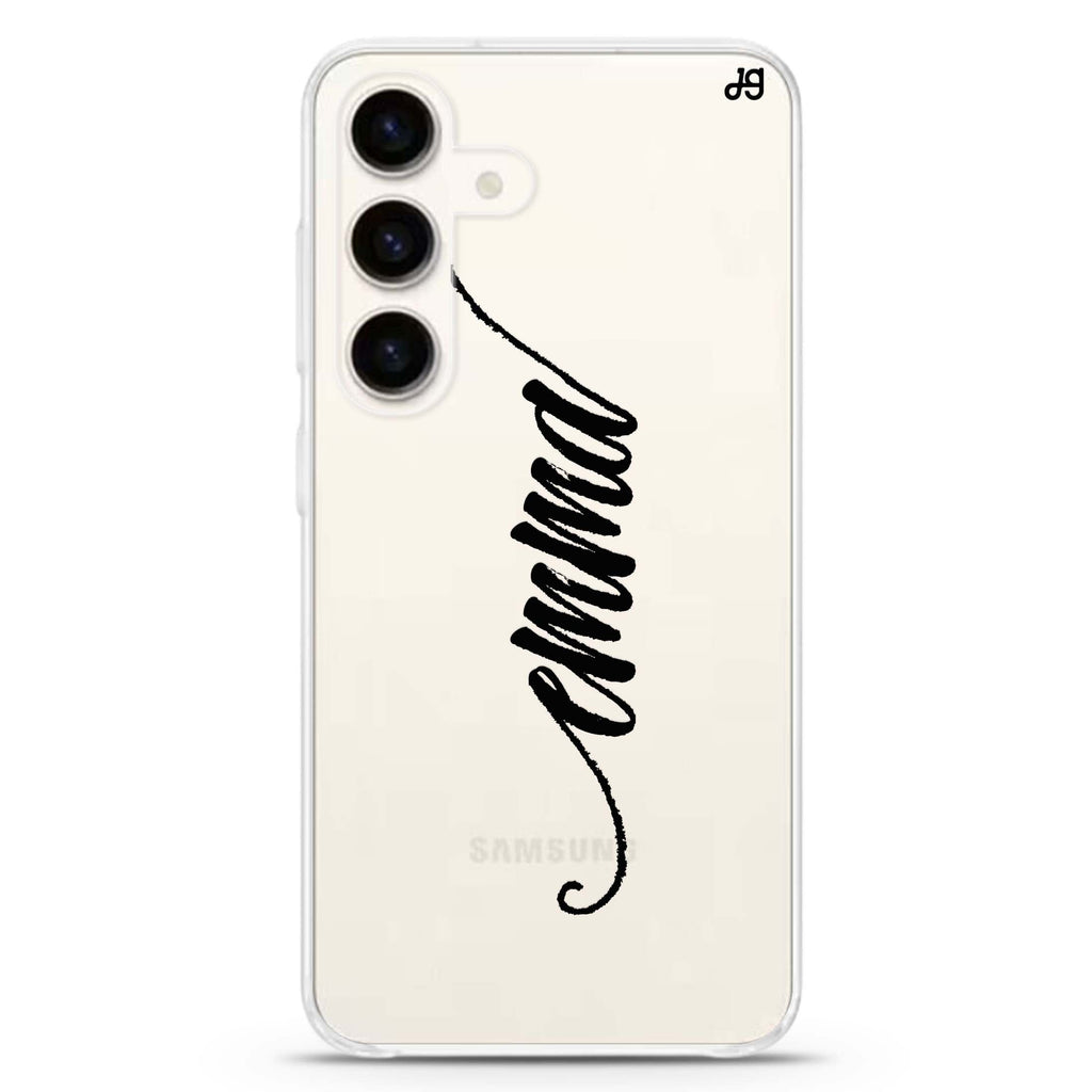 Vintage Writing Samsung Galaxy Ultra Clear Case