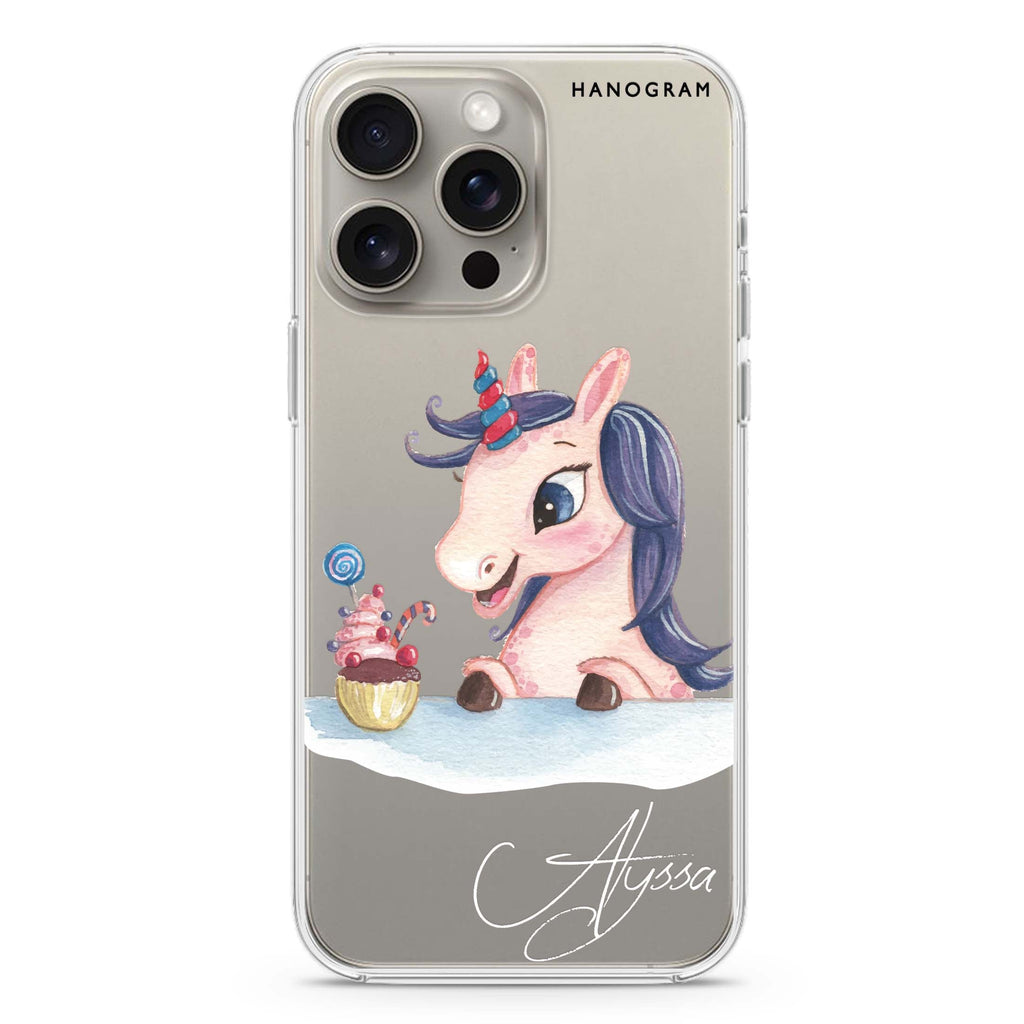 Rainbow Unicorn And Cupcake iPhone Ultra Clear Case