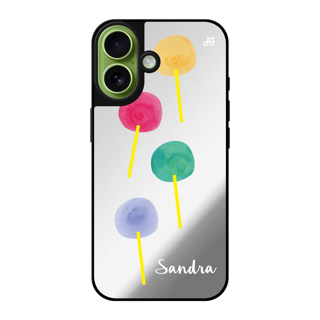 Reflective iPhone 16 Mirror Case –Colorful Candy I Design