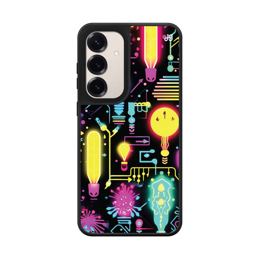 Neon Cascade Mirror Case