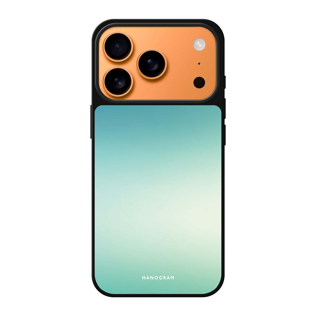 Aqua Haze blue abstract iPhone 17 Pro Max mirror case