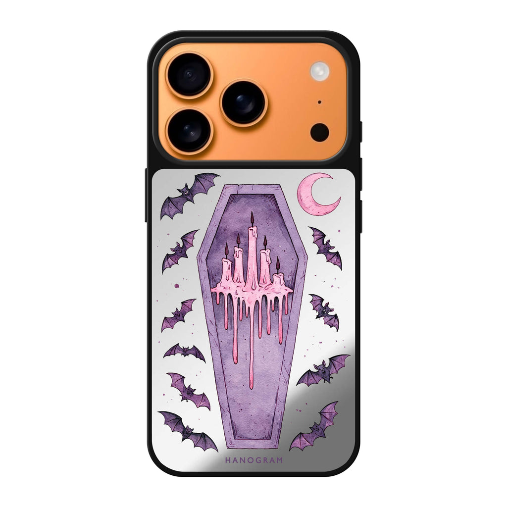 Lavender Candle Crypt iPhone 17 Pro Max Mirror Case - design view 1