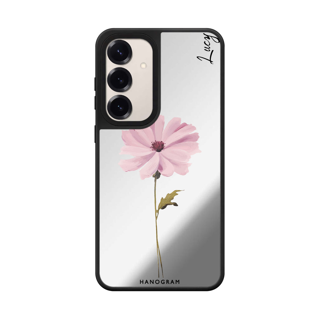 Custom name Garden Serenity Samsung Galaxy mirror case front view