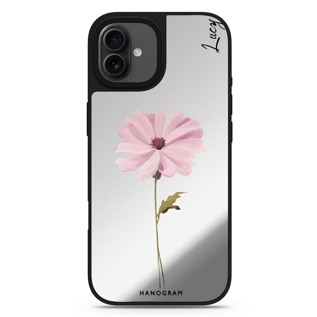 Garden Serenity personalized name floral design iPhone 17 mirror case