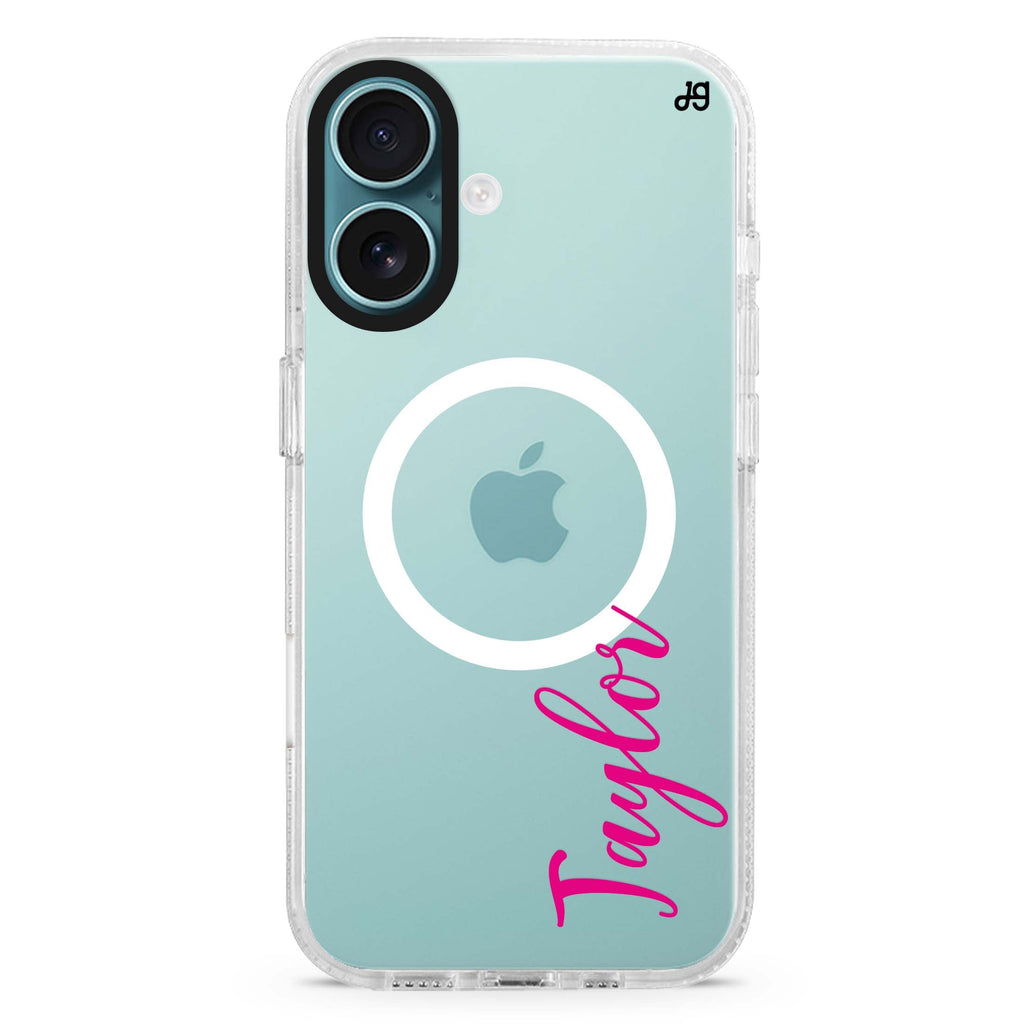 Falling For You MagSafe Compatible iPhone 16 Ultra Clear Case - Personalized and Stylish Protection