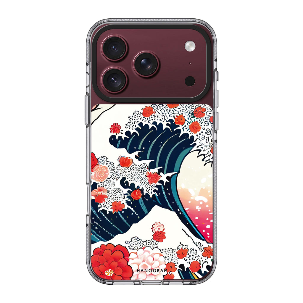 Waves & Flowers Ultra Clear Case