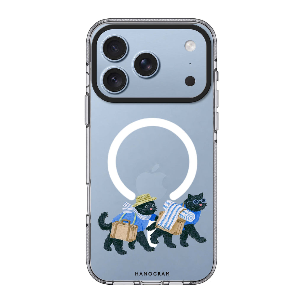 Whiskers on Holiday iPhone 18 Pro Max Ultra Clear Case - Image 1