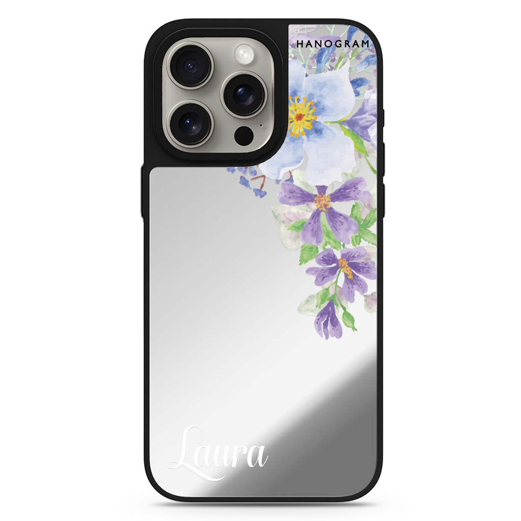 Fragrance of Flower personalized name MagSafe mirror case for iPhone 16/15/14 Pro Max and Pro, main view