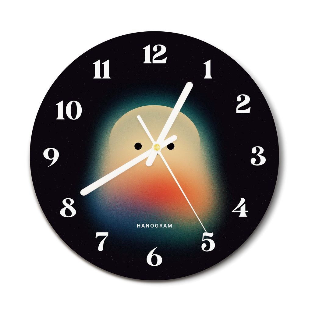 Shiba Stack premium glass wall clock, dog home decor clock, main view