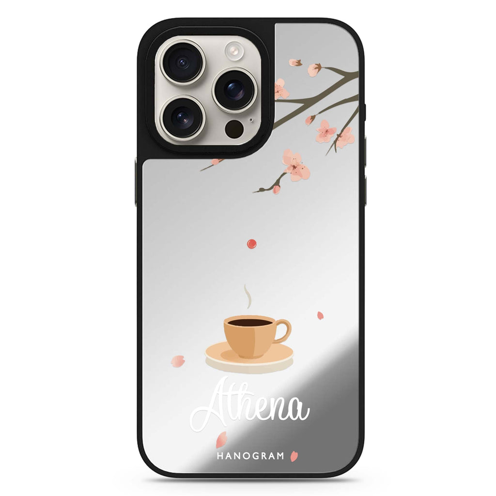 Quiet Bloom personalized name MagSafe mirror case for iPhone 16/15/14 Pro Max and Pro, main view