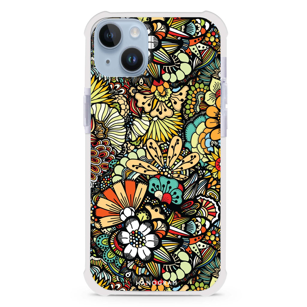Blooming Harmony iPhone 15 Plus MagSafe Compatible Ultra Shockproof Case