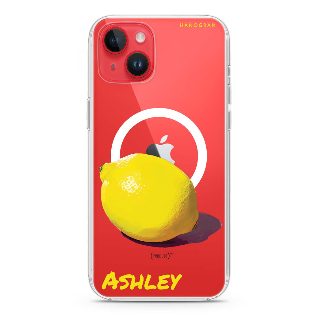 Lemon Lush iPhone 14 Plus MagSafe Compatible Ultra Clear Case
