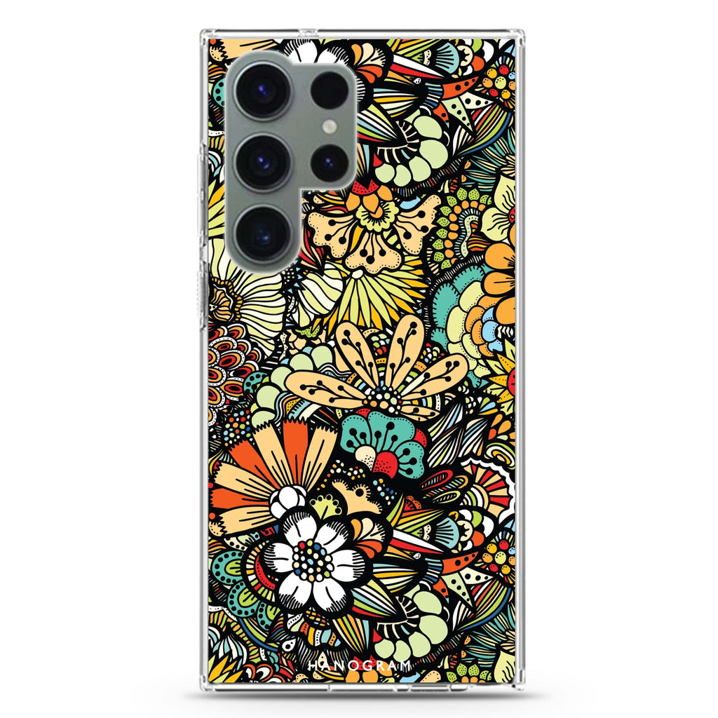 Blooming Harmony Samsung Galaxy S26/S25/S24/S23/S22 Ultra ultra clear case, transparent design, main view
