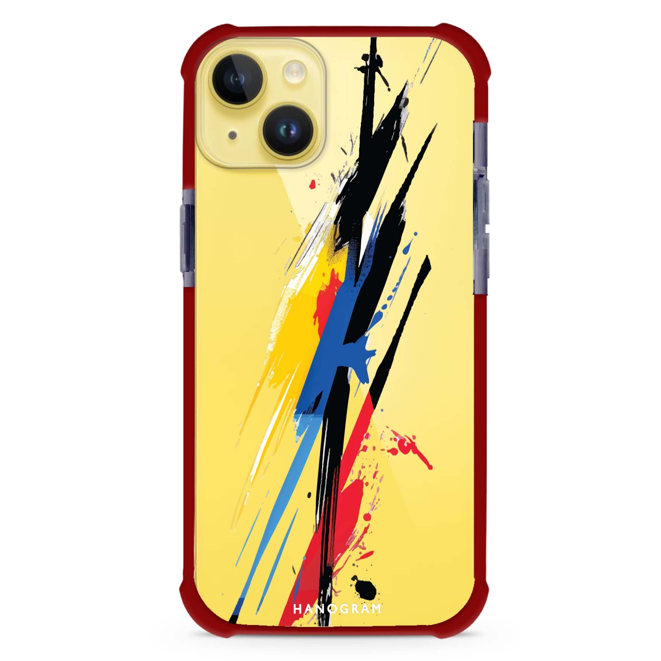 Purple Floral iPhone 15 Plus Ultra Shockproof Case