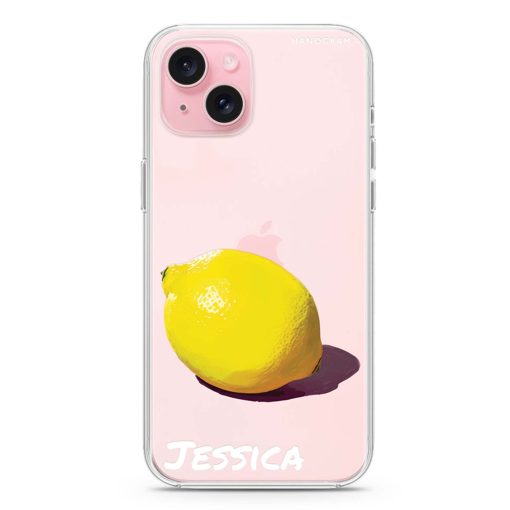 Lemon Lush iPhone 15 Plus Ultra Clear Case