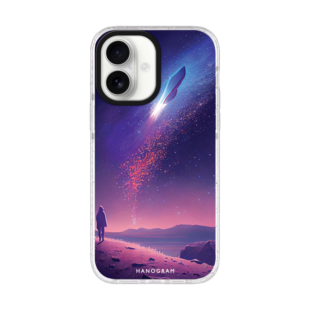 Imagine the Galaxy II iPhone 17 ultra clear MagSafe case, front product view