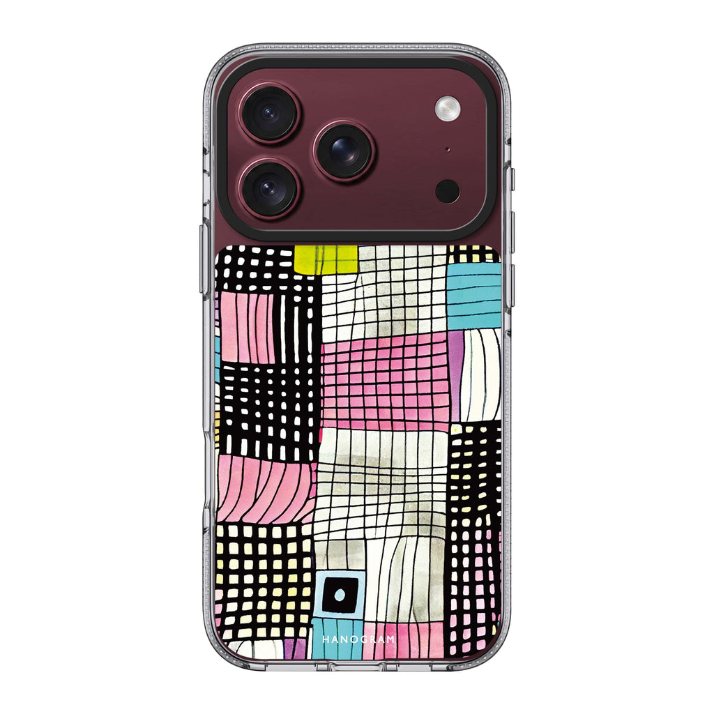 Abstract Checked Pattern Ultra Clear Case