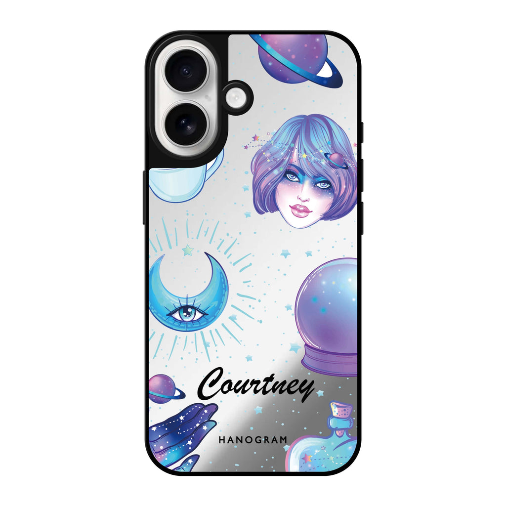 Reflective iPhone 16 Mirror Case –Nocturnal Design