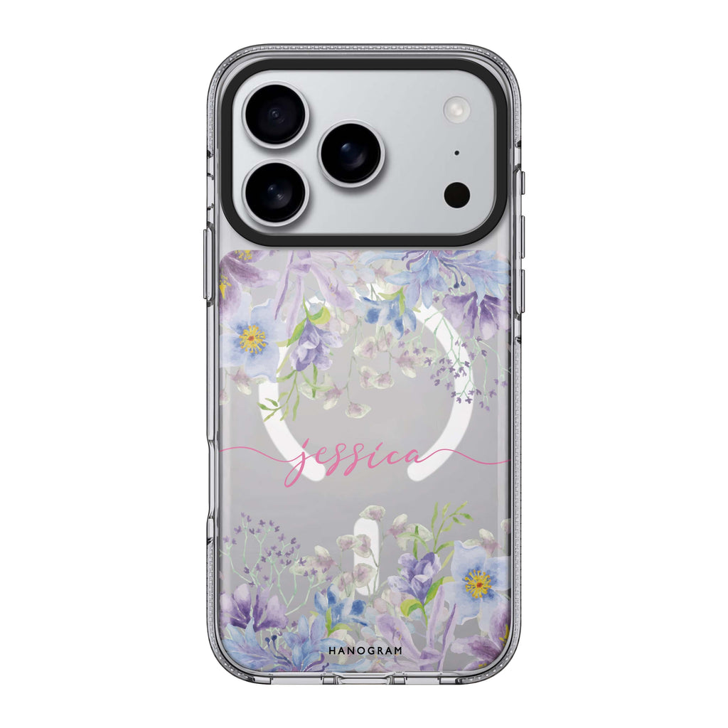 Flowers Bloom personalized name flower floral spring iPhone 17 Pro Max ultra clear case