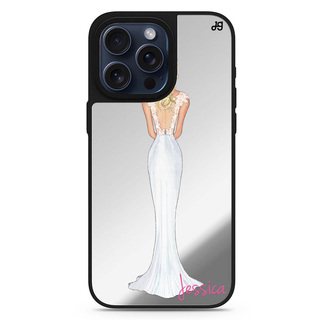 Bride Moment I personalized name MagSafe mirror case for iPhone 16/15/14 Pro Max and Pro, main view